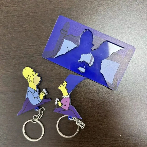 Simpsons Matching Key Chain